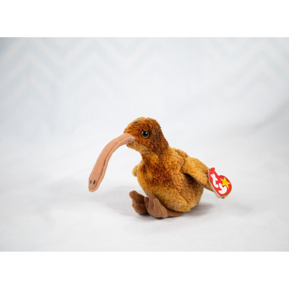 TY Beanie Babies Beak Kiwi Bird February 3,‎ 1998 stuffed toy plush
